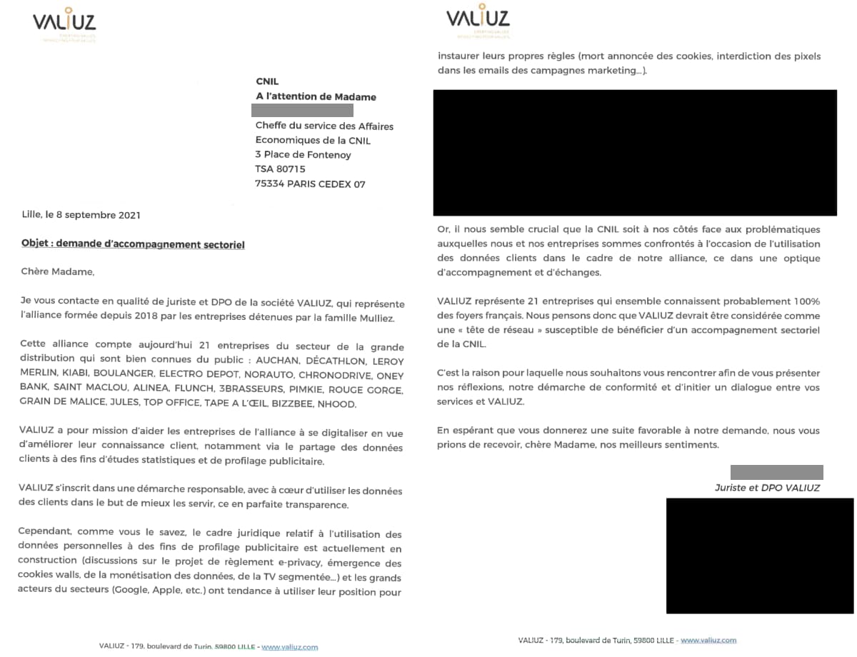 « Object : demande d’accompagnement sectoriel […] »