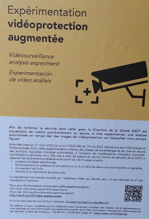 Expérimentation vidéoprotection augmentée.
